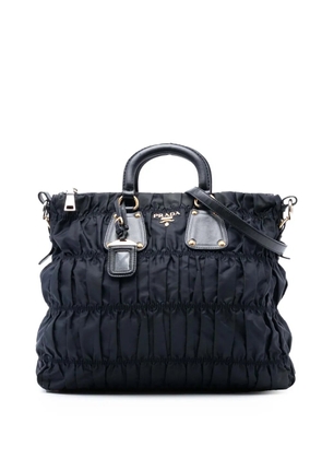 Prada Pre-Owned 2000-2025 Tessuto Gaufre satchel - Black