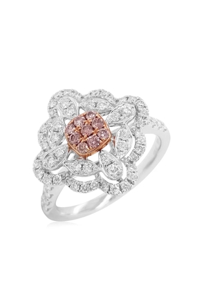 HYT Jewelry 18kt rose gold and platinum diamond ring - Silver