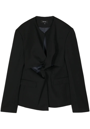 Botter collarless virgin-wool blazer - Black