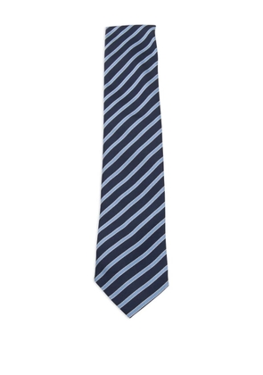 Zegna striped tie - Blue