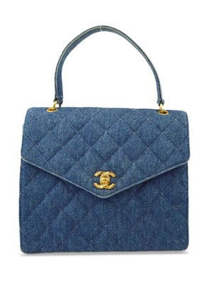 CHANEL Pre-Owned 1998 Kelly top-handle bag - Blue