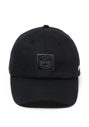 Alpha Industries logo-patch baseball cap - Black