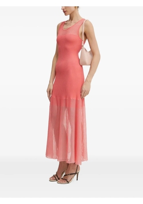 PINKO ribbed-pleated midi dress