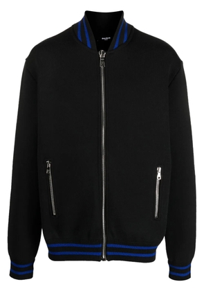 Balmain zipped knit jumper - Black