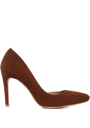 GINISSIMA Samantha suede pumps - Brown