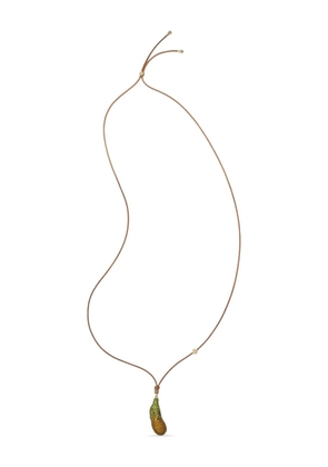 Tory Burch Curiosity Eggplant necklace - Brown