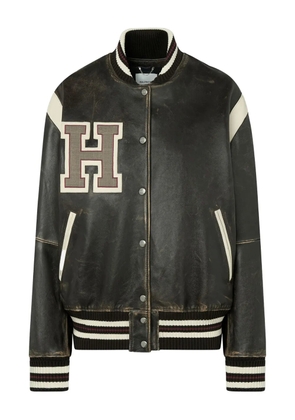 Halfboy leather bomber jacket - Black