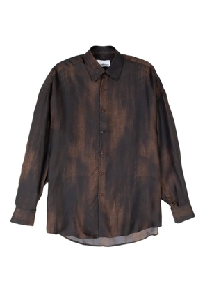 Costumein long-sleeve button-fastening shirt - Brown