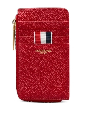 Thom Browne pebble grain zip cardholder - Red