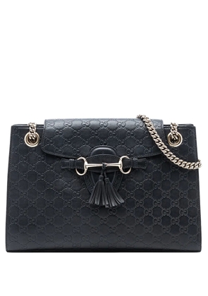 Gucci Pre-Owned 2016-2025 Large Guccissima Emily shoulder bag - Black