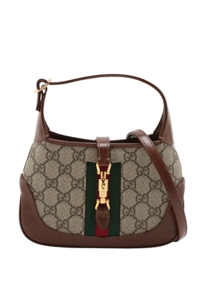 Gucci Pre-Owned 2016-2025 Mini GG Supreme Web Jackie 1961 crossbody bag - Brown