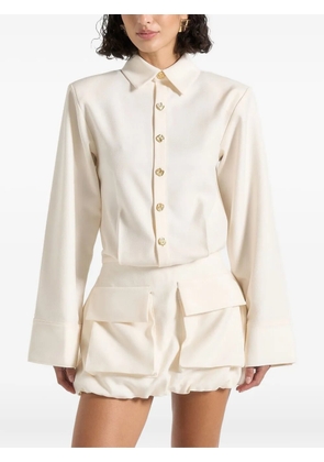 Manière De Voir Laure cargo shirt mini dress - Neutrals