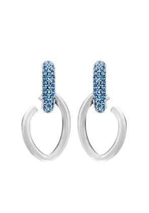 Oscar de la Renta Pavé O drop earrings - Silver