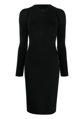 TOM FORD cut-out ribbed midi dress - Black