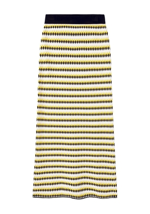 La DoubleJ striped midi skirt - Yellow
