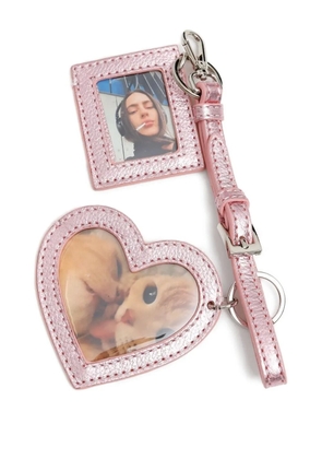PEPA SALAZAR heart-square charm - Pink