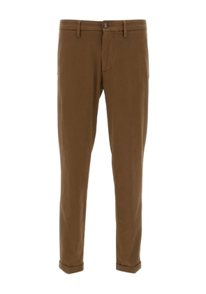 Re-Hash cuffed welt-pocket trousers - Brown
