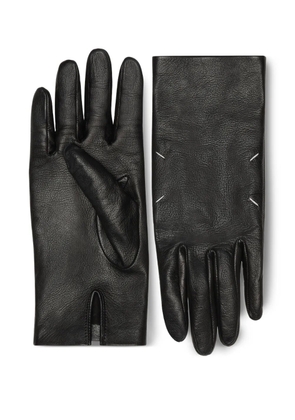 Maison Margiela lambskin four-stitch gloves - Black