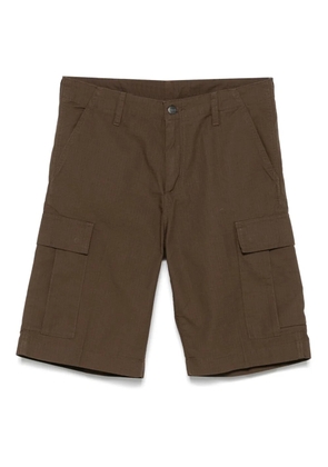 Carhartt WIP logo-patch cargo shorts - Brown