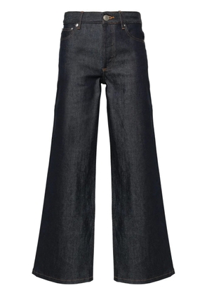 A.P.C. Elisabeth high-rise straight-leg cotton jeans - Blue