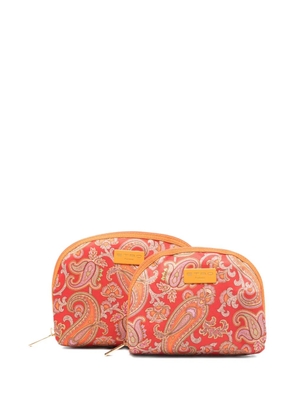 ETRO paisley-print zip-up wash bag - Red