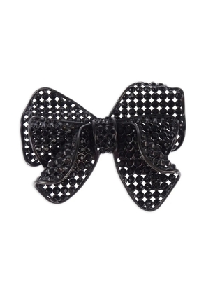 CHANEL Pre-Owned 2009 Bow Brooch - BLACK