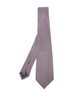 Ermenegildo Zegna Vintage patterned silk tie - Purple