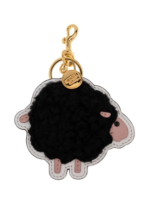 Moschino sheep charm keyring - Black