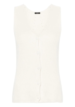 JOSEPH ribbed linen-blend vest - Neutrals