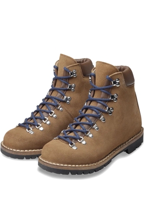 SENTIER BOBBER lace-up leather boots - Brown