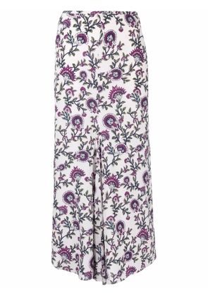 ISABEL MARANT high-waisted floral-print skirt - Neutrals