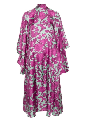 La DoubleJ Magnifico floral-print maxi dress - Purple