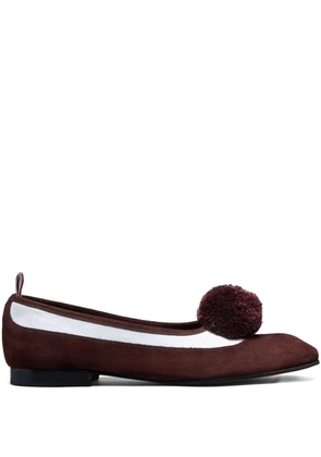 Thom Browne Opera Spectator Pom Pom ballet flats