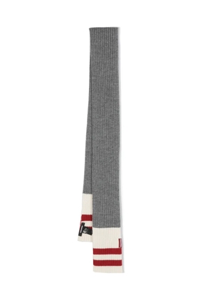 DSQUARED2 stripe-detail wraparound scarf - Grey
