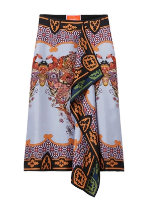 La DoubleJ Scarf ruffled skirt - Blue