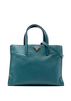 Prada Pre-Owned 2000-2025 Saffiano Soft Triple Pocket Tote satchel - Blue