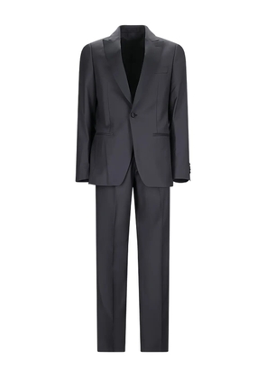 Lardini shawl-lapel single-breasted suit - Grey