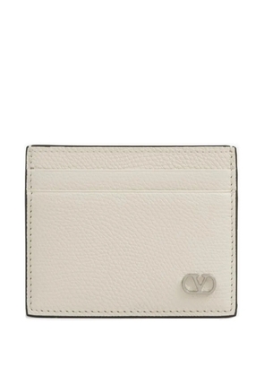 Valentino Garavani VLogo leather card holder - Neutrals