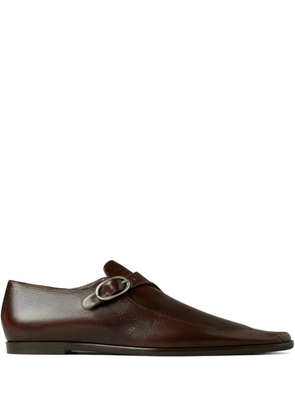 Tory Burch twisted monk-strap loafers - Brown
