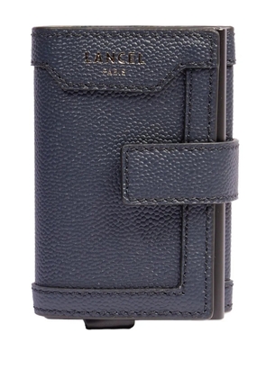 Lancel leather flap card holder - Blue