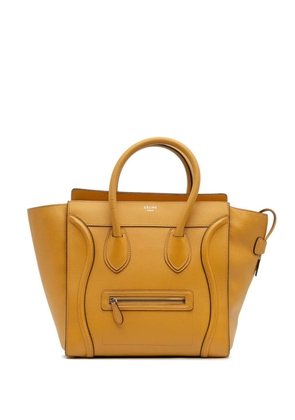 Celine Pre-Owned 2013 Mini Drummed Calfskin Luggage tote bag - Yellow