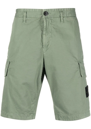 Stone Island compass-motif cargo shorts - Green
