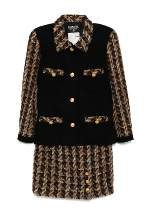 CHANEL Pre-Owned 1990-2000s setup suit jacket skirt - Brown