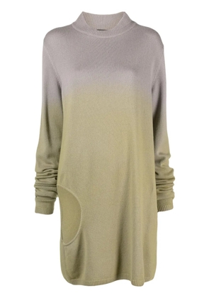 Moncler + Rick Owens Subhuman cut-out jumper - Grey