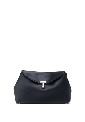 TOTEME satin T-lock clutch - Blue