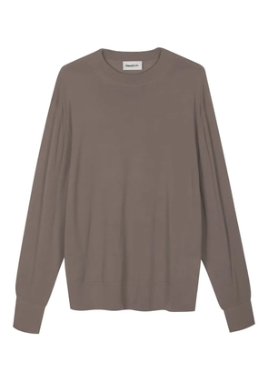 Diana Studio crew-neck long-sleeve sweater - Brown
