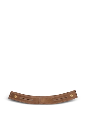 Pirovano Vintage suede belt - Brown