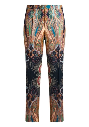 ETRO paisley print wool trousers - Neutrals