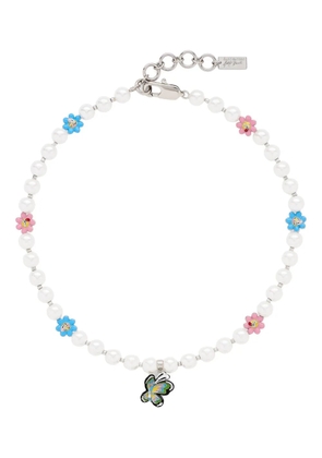 Marc Jacobs x Hattie Stewart The Garden Pearl Station necklace - Silver