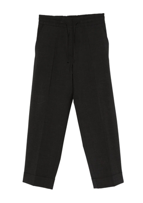 P.A.R.O.S.H. drawstring-waist turn-up trousers - Black